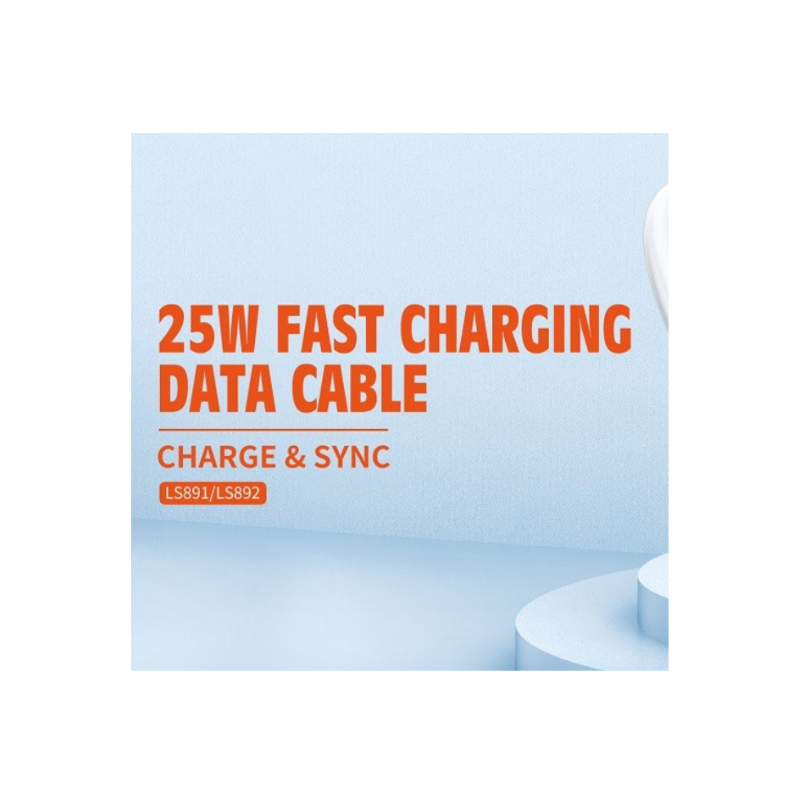 كابل فوجي للشحن السريع بقوة ٢٥ واط - USB-C، وMicro USB، وLightning (١٠٠٠ مم)