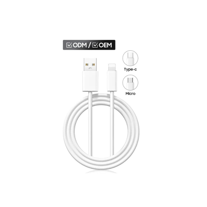 كابل فوجي للشحن السريع بقوة ٢٥ واط - USB-C، وMicro USB، وLightning (١٠٠٠ مم)