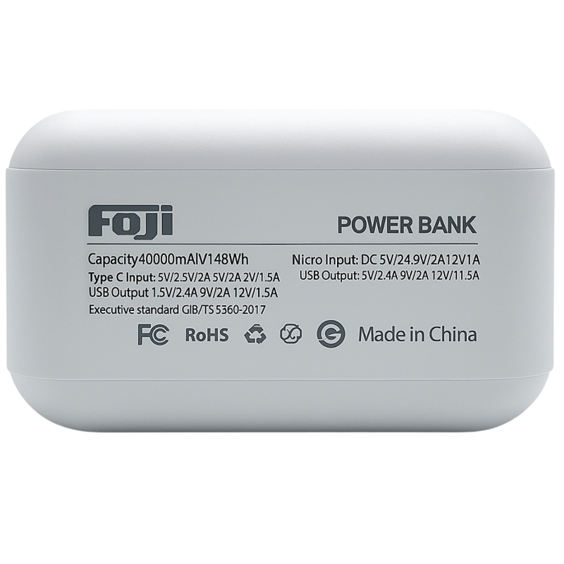 FOJI 40000mAh Fast Charging Power Bank